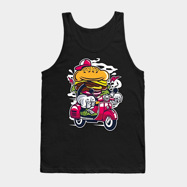 Burger Scooter Tank Top by PaunLiviu